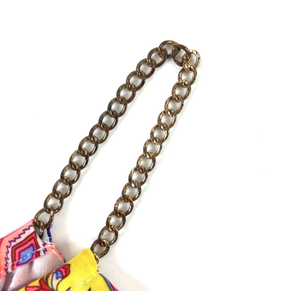 Bebe Chain Key Hole Printed Tank Top - Picture 7 of 7